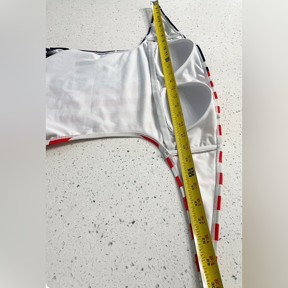 LA Hearts USA Swimsuit Women L Tube Cutout One Piece Bathing Suit Stars Stripes - Picture 14 of 15